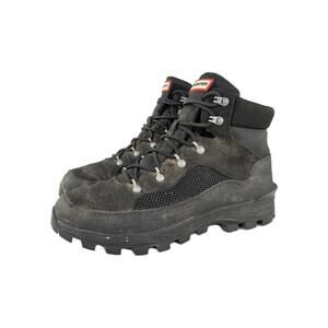 HUNTER Explorer Desert Boots US 11 Mens Platform Black Water Resist Hiking Boot